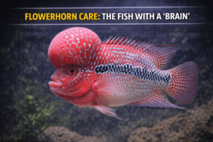 Flowerhorn Care: Meeting the Fish with a Brain on Its Head - Freshwater Aquarium Illustration